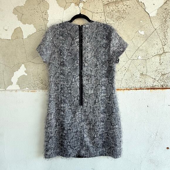 Banana Republic Shift Dress Soft Eyelash Fringe Snakeskin Cocktail Party 10 NWT - Picture 5 of 6